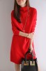Megztinio tipo raudonos spalvos megzta suknelė S (VIN185_R)
