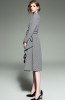Smulkių langelių suknelė su sijono detalėmis S  (VIN1312_1)