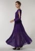 Violetinė šifoninė suknelė, atviromis rankovėmis S-L  (VIN1361)